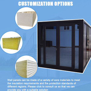20FT pieghevole <span class=keywords><strong>casa</strong></span> contenitore prefabbricata struttura in acciaio con pannello Sandwich <span class=keywords><strong>per</strong></span> rifugio temporaneo & lavoratore dormitorio - Product Image 5