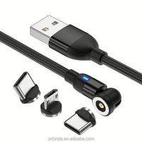 Câble de données pour téléphone portable de haute qualité 5A à charge rapide, tête magnétique circulaire 5 broches, original
