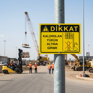 Panneau de signalisation routière réfléchissant en aluminium, triangle d'avertissement pour la sécurité routière en cas de charge surélevée - Product Image 3