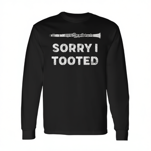 Lo siento, me sonó el claxon, camiseta de manga larga para clarinete, playero - Product Image 3