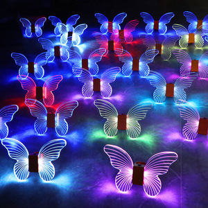 LED Butterfly Champagne Bottle Decor Glow Stick Acrylic Novelty Bar Party Prop - Product Image 3