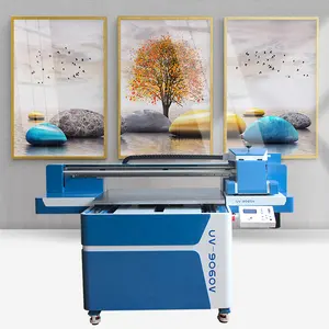 Sunthinks-impresora de cama plana, máquina de impresión Uv híbrida A4, 6090 rollos, Original