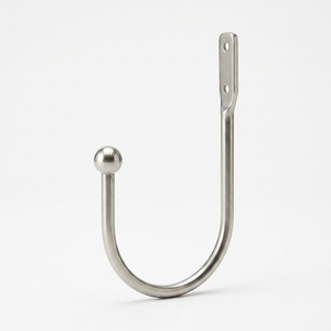 Metal <b>Curtain</b> Holdback Tieback J-<b>Hook</b> For Window Wall Mounted Accessories Wholesale - Product Image 3