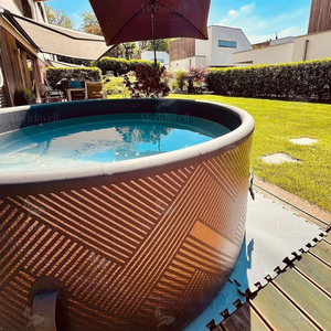 Miami AirJet Large 2-4 Personen Aufblasbarer PVC-Whirlpool Tragbarer Outdoor-<span class=keywords><strong>Spa</strong></span> 120 AirJets EnergySense Abdeckung Schwarz 675 Liter - Product Image 2