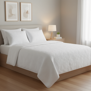 Ensemble de draps en coton lavé Viasoft, taille Queen, 2000 fils, housse de couette hypoallergénique avec 2 taies d'oreiller - Product Image 2