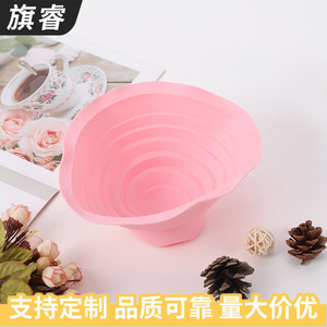 <b>Silicone</b> Cupcake <b>Baking</b> Mold Pink Round Bowl Oven Safe <b>Baking</b> Tools - Product Image 5