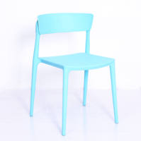 Chaise de salle à manger moderne en polypropylène (PP), empilable, en plastique