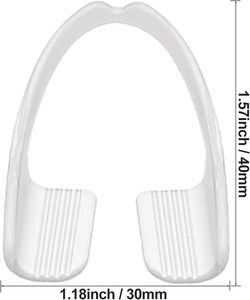 واقيات لطحن الأسنان من السيليكون واقيات ليلية للحماية واقية اللولبة المطاطية للفم - Product Image 6