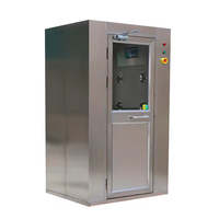 Nouvelle salle de douche à air à double personne haute performance avec filtre HEPA et temps de lavage de l'air réglable pour l'entrée de salle blanche