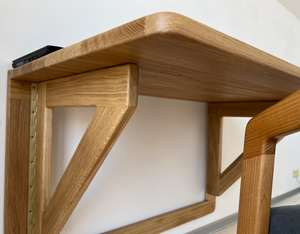 202407 लकड़ी की दीवार काम डेस्क, तह डेस्क, घर कार्यालय मजबूत डेस्क - Product Image 5