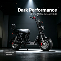 Trottinette électrique puissante 2000W à pneus larges, batterie LFP 60V, autonomie 60km, double amortissement, vente en gros