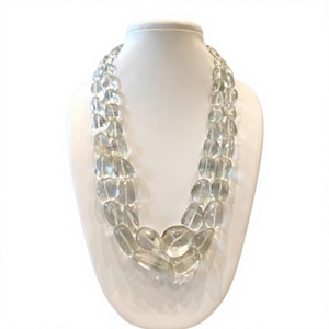 Classy Premium Quality Brass Semiprecious <b>Beads</b> Necklace and Earrings <b>Set</b> for Women Trendy Party & Wedding Wear - Product Image 2