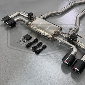 Sistema de Escape Catback HEO para 540I 550i G30, 520I 530I <span class=keywords><strong>G31</strong></span> B48 B58 2.0T 3.0T, Válvula de Acero Inoxidable 304, Acabado Pulido Espejo, Doble Tubo - Product Image 4