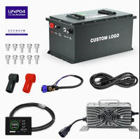 Disesuaikan 48V 100AH-200AH Lithium Ion listrik Golf Cart baterai 105AH 2-4 kursi Golf Cart Lifepo4 Pack disesuaikan 48