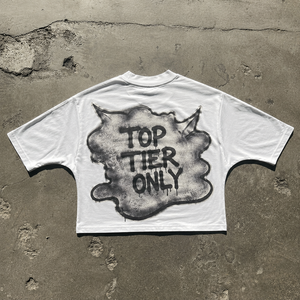 Camiseta Corta Oversize Lavada Personalizada con Estampado Gráfico Vintage, Ajuste Holgado, Estilo Urbano, Etiqueta Colgante Personalizada, Marca Privada, Camiseta para Hombre - Product Image 2