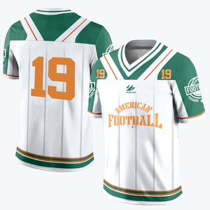 Uniforme de rugby à maillot cousu de l'équipe de football américain en maille de qualité supérieure avec sortie d'usine - Product Image 1