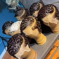 Perruque Chioma en vente flash, perruque courte bouclée en dentelle transparente HD 13x4, noir naturel, 100% cheveux humains vierges pour femmes noires