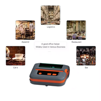Printer Label Thermal Mobile Nirkabel USB 4 Inci 110mm, Printer Resi Thermal Portabel Bluetooth Wifi