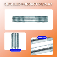 ASTM A193 B7 Double End Stud Bolt 304 316 Stainless Steel Industrial High Strength Zinc Plated Right Hand Threaded Rod Railway