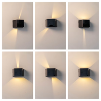 IP65 étanche 3 pièces LED panneau solaire applique murale réglable Angle de faisceau capteur de lumière contrôle pour cour de jardin extérieure