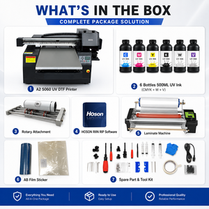 Stampante Inkjet UV DTF A2 5060 con Doppia Testina XP600, 50x60cm, 2400 DPI, Flatbed per Stampa Diretta su Oggetti e Adesivi in Pellicola AB - Product Image 6