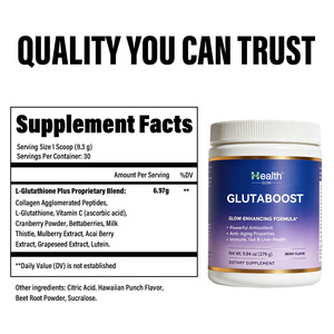 Poudre de L-Glutathion Réduit à Marque Blanche OEM, Complément Antioxydant Éclaircissant et Blanchissant pour la Peau, Certifié GMP, Vente en Gros - Product Image 3