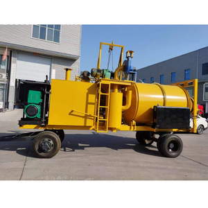 Impianto di Miscelazione Asfalto Professionale Certificato CE a Prezzo di Fabbrica, Mini Impianto Mobile per Asfalto con Miscelatore a Tamburo, Motore e Pompa, Miscelazione a Lotti, Rotazione Rapida - Product Image 2