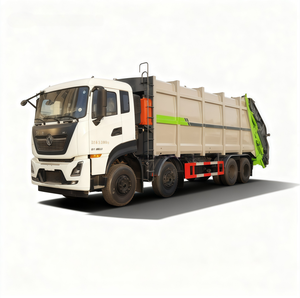 Camion compacteur de déchets stable de 38 m³ à chargement par le sol, 8x4, transmission manuelle, moteur diesel, système de compression entièrement hermétique - Product Image 1