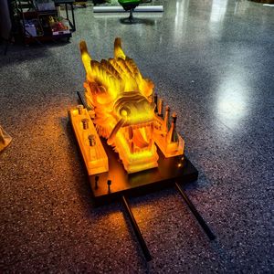 Champagne Stand Bridge 12-Bottle Wine Rack Glowing Foam Dragon Atmospheric Wine Dispenser Bridge Electric Single Color <b>Light</b> - Product Image 4