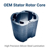 Kit de stator et rotor OEM personnalisé 72 mm, en acier au silicium laminé, armature à 12 fentes, arbre de 14 mm pour moteur d'outil électrique à balais