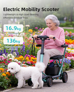 New design Small Compact Folding Ultra Light Weight <b>disabled</b> Electric Scooter Portable Lightweight Mobility Scooter - Product Image 5