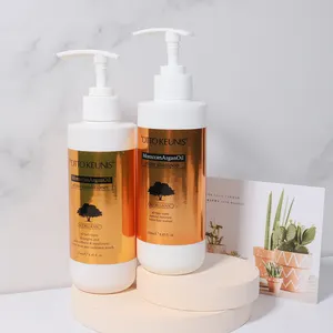 Óleo de argan suavizante de etiqueta privada, conjunto de cuidados com o cabelo natural oem, shampoo e condicionador de manteiga de karité