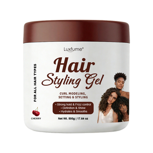 <span class=keywords><strong>Gel</strong></span> Coiffant Fixation Forte Anti-Frisottis Sans Résidus Définit les <span class=keywords><strong>Boucles</strong></span> Apporte une Brillance Intense Parfum Cerise - Product Image 6