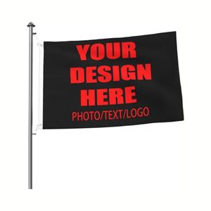 Poliéster a todo color Diseño de logotipo personalizado Promocional Doble cara 3x5 Banderas y pancartas Serigrafía a gran escala - Product Image 5