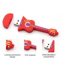 Clé USB créative MIOMGN en forme de guitare ou de violon, en PVC, instrument de musique, 8 Go-128 Go, USB 2.0/3.0, avec logo personnalisé, cadeau, clé USB