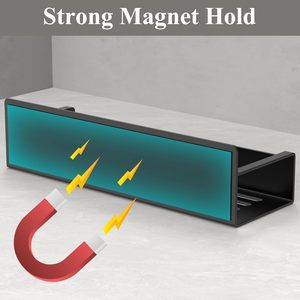 <span class=keywords><strong>Portabottiglie</strong></span> Magnetico per Frigorifero, Organizzatore Portabicchieri per Tumbler Stanley da 30oz 40oz per Cucina Bianco Nero - Product Image 4