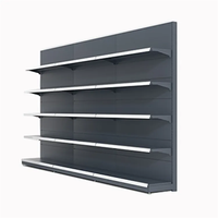 Étagère de supermarché en métal légère de haute qualité, nouveau design, gondole de magasin de détail, étagère de vente en promotion
