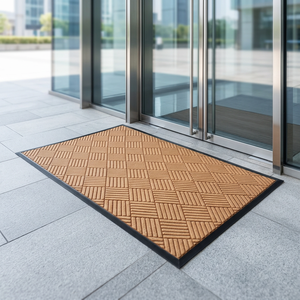Tapis d'entrée commercial moderne en nylon 66 à poils torsadés, écologique, imperméable, avec dos antidérapant en caoutchouc pour - Product Image 2