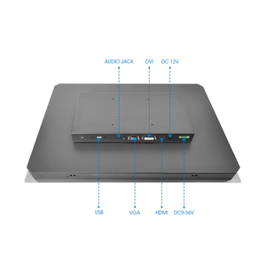 18.5 inç paslanmaz çelik Panel arka demir kabuk yüksek parlaklık kapasitif dokunmatik ekran endüstriyel monitör - Product Image 6