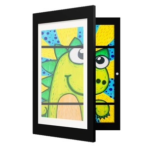 Marco Magnético para Exhibición de Arte Infantil, con Apertura Frontal, Caja de Sombra para Obras de Arte Infantiles, Marco para Fotos con Almacenamiento, MDF, Múltiples Tamaños - Product Image 3