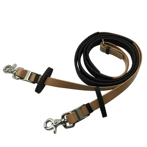 Adjustable Strong Shining Horse Rein TPU Coated Nylon Webbing PVC Material for Western Saddle and Bridle Horse Halter Style