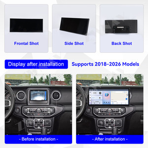 ZWNAV Pantalla Multimedia de 15.8 Pulgadas con Carplay para <span class=keywords><strong>Jeep</strong></span> Wrangler <span class=keywords><strong>Rubicon</strong></span> 2018-2026, Navegación GPS, Reproductor, Unidad Principal Estéreo para Auto - Product Image 6