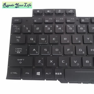 Teclado japonés con retroiluminación para ordenador portátil, teclado con retroiluminación para <span class=keywords><strong>Asus</strong></span> ROG Strix GL503 <span class=keywords><strong>GL703VM</strong></span> GL503VD GL503VM GL503GE, Gaming, AEBKLJ00020 V170146DJ - Product Image 2