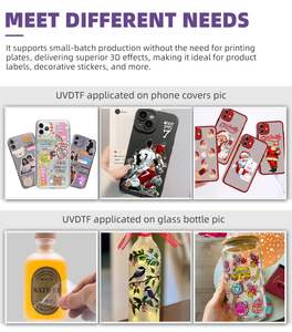 UV Dtf Sticker Máy In Máy Hai Xp600 Đầu Trắng Varnish 8 Màu Sắc Pet AB Phim Sticker 60Cm 30Cm UV Dtf Máy In - Product Image 4