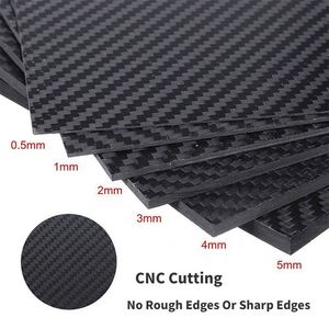 Servicio CNC OEM, Lámina de Fibra de Carbono Mate Personalizada de 3 mm para Piezas de Drones, Temperatura de Trabajo de 200 °C - Product Image 3