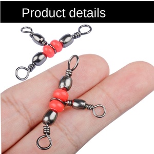 Accessoire TOPIND Bareel avec mousqueton pivotant, <span class=keywords><strong>triple</strong></span> ligne croisée, forme en T, pour connecteur de ligne, leurre, leader - Product Image 5