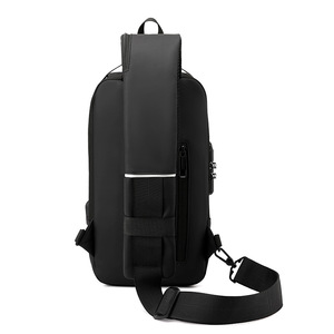 Venta caliente tendencia Puerto USB diseñador mochila lateral bolsa <span class=keywords><strong>Cartera</strong></span> de mujer bandolera hombres Sling bolsas para hombres viajes de negocios - Product Image 3