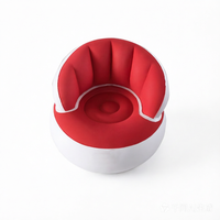 Canapé gonflable floqué en PVC, pliable, portable, pour une personne, avec hauteur réglable, pour le camping et un sommeil sain