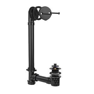 Garniture de vidange de <span class=keywords><strong>baignoire</strong></span> <span class=keywords><strong>noir</strong></span> mat avec remplacement de couvercle de plaque de débordement à 2 trous avec 2 kits de vis SS304 pour salle de bain - Product Image 6