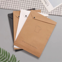 Sacs postaux auto-adhésifs en papier kraft recyclé, enveloppes imperméables pour t-shirt pour vêtements et chaussettes en option